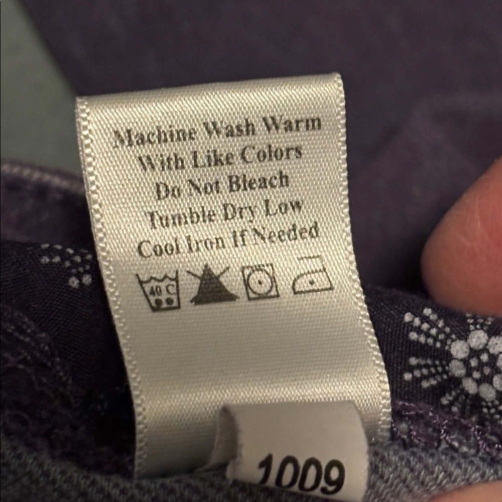 Coldwater Creek Purple Denim Jeans, Size 16P - Picture 4 of 11